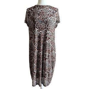 J for Justify Leopard Print Sheath Dress – Size 2X
